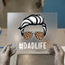 Dad Life Hair Glasses | DTF Transfer Ready to Press | Leopard Print Heat Transfer