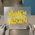 Women for Women | DTF Transfer Ready to Press | Empowerment Brushstroke Heat Transfer