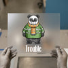 Trouble Panda | DTF Transfer Ready to Press | Cartoon Cozy Heat Transfer