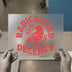 Radicalized by Basic Decency | DTF Transfer Ready to Press | Bold Statement Heat Transfer