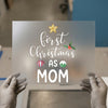 First Christmas As Mom | DTF Transfer Ready to Press | Holiday Script Heat Transfer