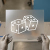 Lucky Dice | DTF Transfer Ready to Press | Game Night Heat Transfer
