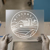 Rustic Wisconsin Forward Barn | DTF Transfer Ready to Press | Outline Heat Transfer