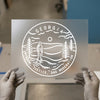 Georgia Emblem | DTF Transfer Ready to Press | Retro Illustrative Heat Transfer
