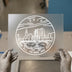 Ohio Cityscape & Scripture | DTF Transfer Ready to Press | Minimalist Line Art Heat Transfer