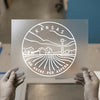 Kansas Ad Astra Per Aspera | DTF Transfer Ready to Press | Minimalist State Heat Transfer