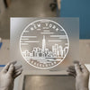 New York Excelsior Skyline | DTF Transfer Ready to Press | Minimalist Cityscape Heat Transfer