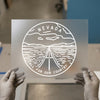 Nevada 'All For Our Country' | DTF Transfer Ready to Press | Retro Outline Heat Transfer