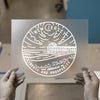 New Jersey 'Liberty & Prosperity' Seal | DTF Transfer Ready to Press | Outline Style Heat Transfer