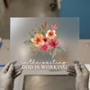 Floral Scripture | DTF Transfer Ready to Press | Watercolor Design Heat Transfer