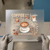 Coffee Lover Word Art | DTF Transfer Ready to Press | Watercolor Style Heat Transfer