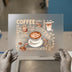 Coffee Lover Word Art | DTF Transfer Ready to Press | Watercolor Style Heat Transfer