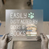 Easily Distracted By Dogs & Books | DTF Transfer Ready to Press | Cozy Hobby Heat Transfer