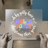 Holly Jolly Christmas | DTF Transfer Ready to Press | Retro Holiday Heat Transfer