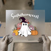 Summerween Ghost & Pumpkins | DTF Transfer Ready to Press | Spooky Cute Heat Transfer
