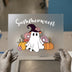 Summerween Ghost & Pumpkins | DTF Transfer Ready to Press | Spooky Cute Heat Transfer