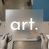 Minimalist 'art.' | DTF Transfer Ready to Press | Bold Typography Heat Transfer