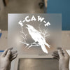 Raven 'F-CAW-F' | DTF Transfer Ready to Press | Gothic Heat Transfer