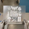 Stay Weird & Mystical | DTF Transfer Ready to Press | Dark Academia Heat Transfer