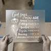 God Says inspirational quote | DTF Transfer Ready to Press | Empowering Scriptural Heat Transfer