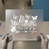 Let It Be Then Let It Go Butterflies | DTF Transfer Ready to Press | Boho Style Heat Transfer