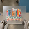 All Booked For Valentines | DTF Transfer Ready to Press | Retro Bookshelf Heat Transfer