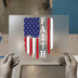 Distressed American Flag Faith | DTF Transfer Ready to Press | Patriotic Heat Transfer