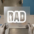 Fishing Dad Silhouette | DTF Transfer Ready to Press | Father's Day Heat Transfer