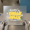 Have a Holly Jolly Christmas | DTF Transfer Ready to Press | Retro Festive Heat Transfer