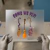 Come We Fly Witches Brooms | DTF Transfer Ready to Press | Halloween Heat Transfer