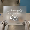 Midnight Margaritas | DTF Transfer Ready to Press | Cocktail Party Heat Transfer