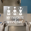 My Favorite Workout | DTF Transfer Ready to Press | Wine Lover Heat Transfer