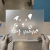 Dog Mom Face & Paws | DTF Transfer Ready to Press | Script Heat Transfer