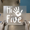 Hi Five Handprint | DTF Transfer Ready to Press | Playful Heat Transfer