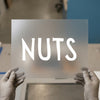 NUTS Text | DTF Transfer Ready to Press | Bold Statement Heat Transfer
