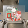 Christmas Coffee DTF Transfer Ready to Press | Retro Holiday Heat Transfer