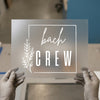 Bach Crew with Floral Frame | DTF Transfer Ready to Press | Bachelorette Party Heat Transfer