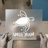 Shell Yeah! Turtle | DTF Transfer Ready to Press | Quirky Hand-Drawn Heat Transfer