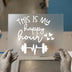 My Happy Hour Fitness Quote | DTF Transfer Ready to Press | Gym Lover Heat Transfer