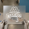 Namaste Lotus | DTF Transfer Ready to Press | Spiritual Script Heat Transfer