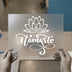 Namaste Lotus | DTF Transfer Ready to Press | Spiritual Script Heat Transfer