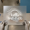 Hello Summer Sun | DTF Transfer Ready to Press | Beach Vacation Heat Transfer
