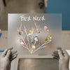 Bird Nerd | DTF Transfer Ready to Press | Watercolor Bird Heat Transfer