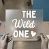 The Wild One Heart | DTF Transfer Ready to Press | Bold Script Heat Transfer