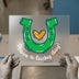 Lucky Horseshoe & Heart | DTF Transfer Ready to Press | Cute Folk Art Heat Transfer