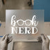 Book Nerd with Glasses | DTF Transfer Ready to Press | Literary Enthusiast Heat Transfer