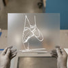 Ballet Pointe Shoes Sketch | DTF Transfer Ready to Press | Artistic Heat Transfer
