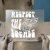Respect The Locals Shark | DTF Transfer Ready to Press | Retro Jaws Heat Transfer
