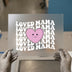 Loved Mama Heart | DTF Transfer Ready to Press | Retro Groovy Heat Transfer