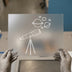 Space Explorer Telescope & Planets | DTF Transfer Ready to Press | Kids Line Art Heat Transfer